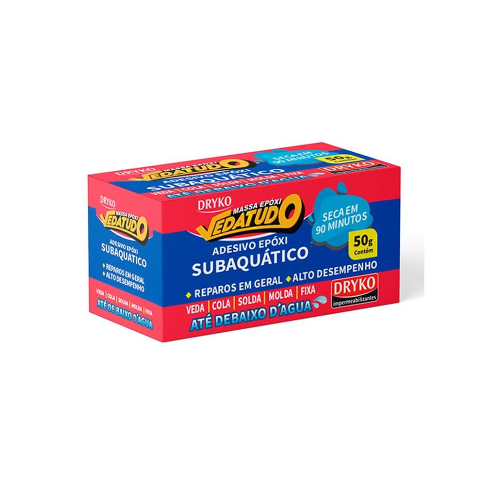 Cola Massa Cinza 50Gx12 Vedatudo Sos Epoxi