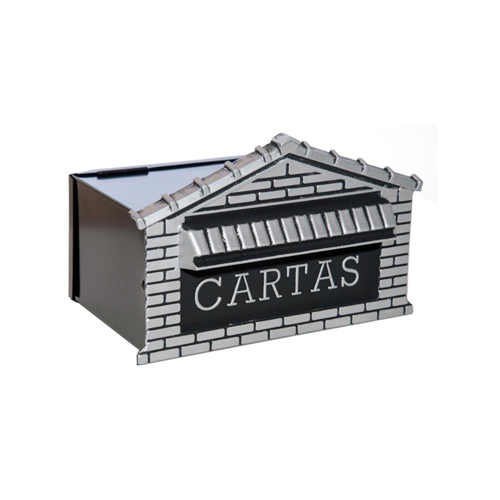 Caixa De Correio Ferro/Aluminio Para Muro Longa