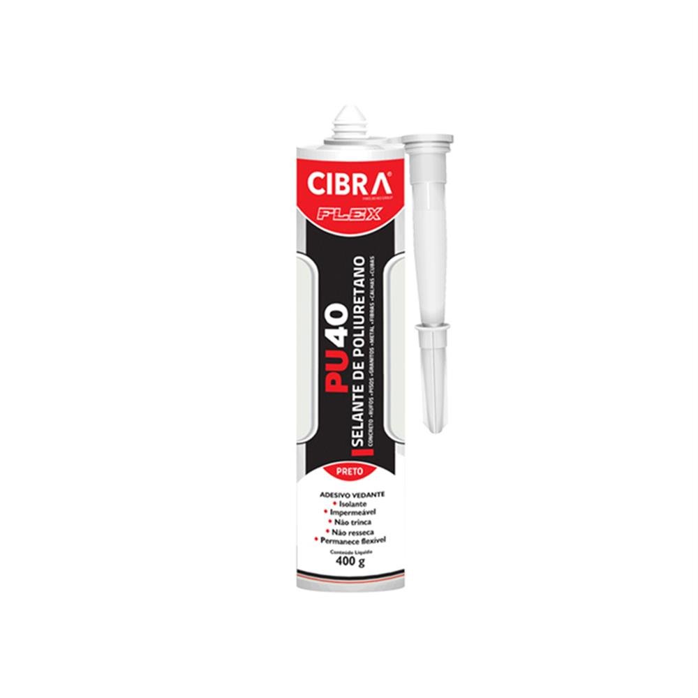 Selante Pu Preto 400G Pu40 Cibra