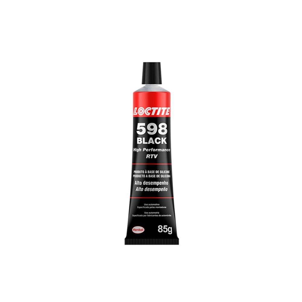Cola Silicone 85G Alta Temperatura Black 598