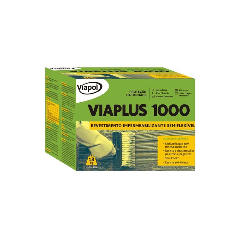Impermeabilizante Viaplus 1.000 Caixa 18 Kg Viapol