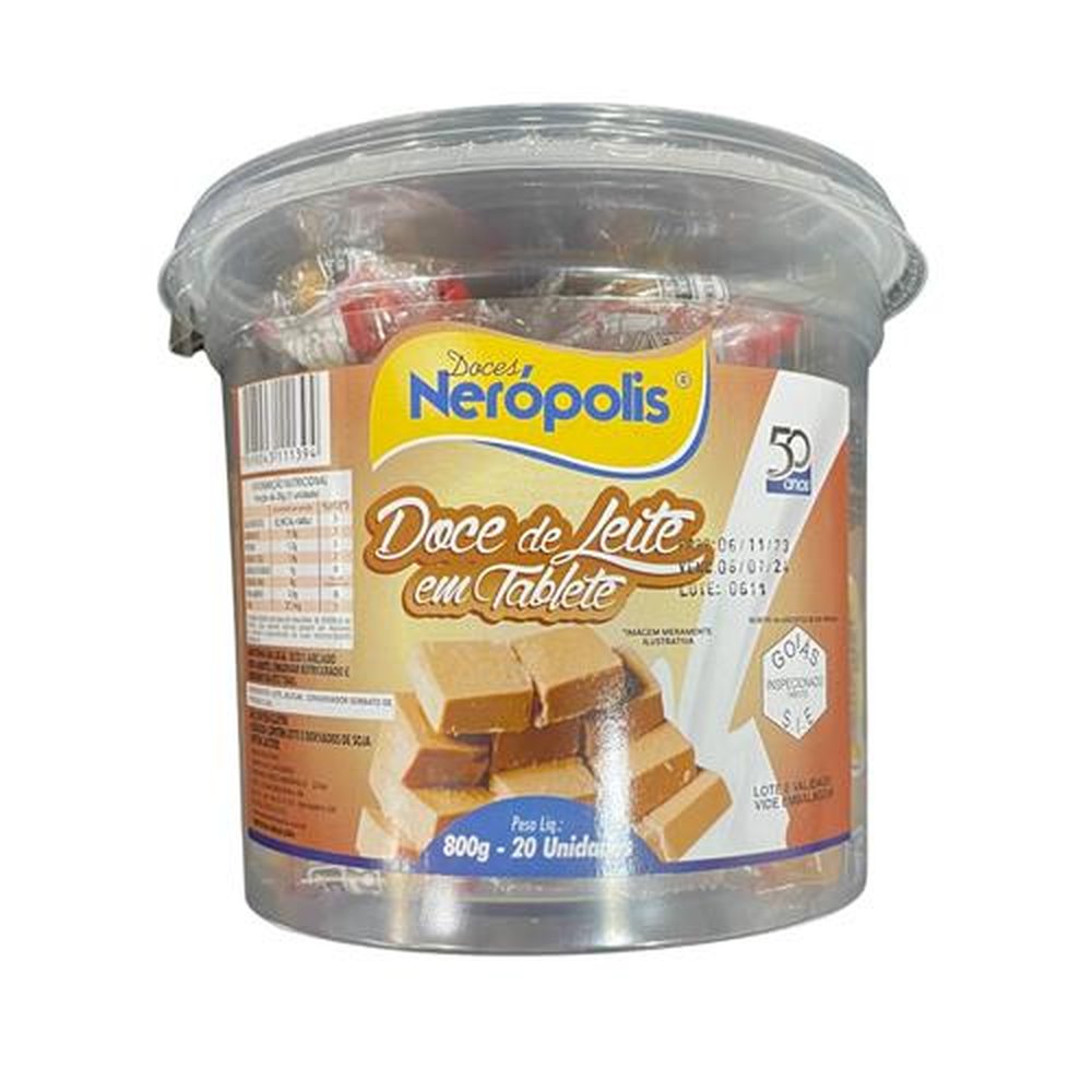 Doce de Leite em Tablete 20x1 800g