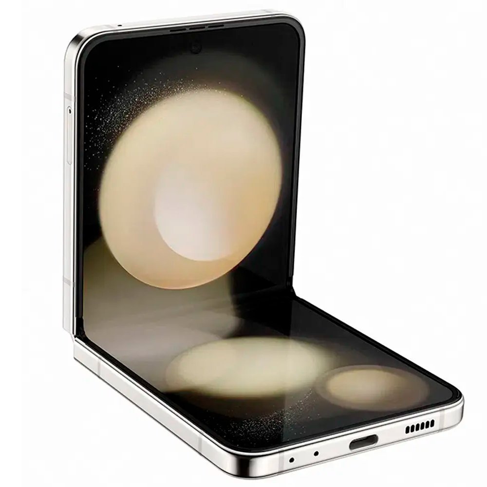 Smartphone Samsung Galaxy Z Flip5 512GB 5G Tela 6.7" Dobravel 8GB Snapdragon Camera Dupla 12MP + Frontal 10MP Dual Chip Creme