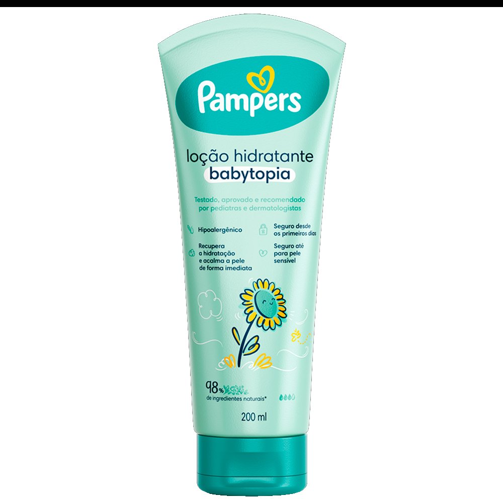 Locao Hidratante Pampers Babytopia Girassol 200ml