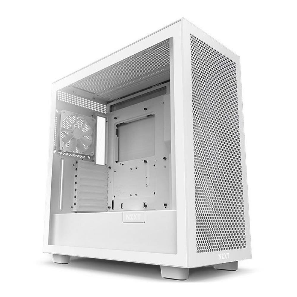 Gabinete Gamer NZXT H7 Flow Mid Tower Com 2 Ventoinhas Branco