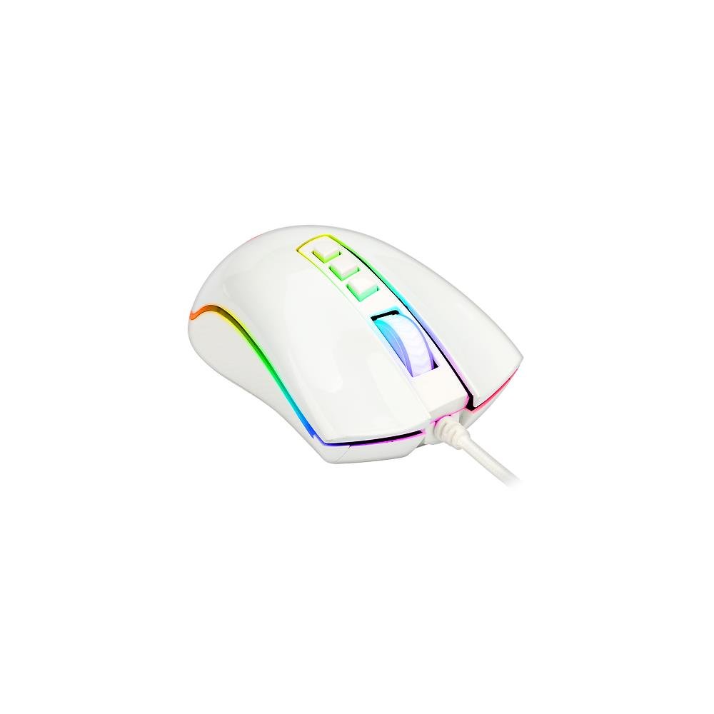 Mouse Gamer Redragon King Cobra RGB M711W Branco