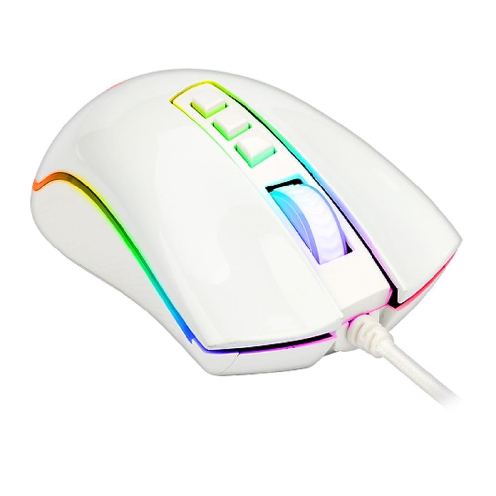 Mouse Gamer Redragon King Cobra RGB M711W Branco