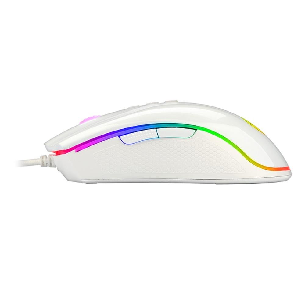 Mouse Gamer Redragon King Cobra RGB M711W Branco