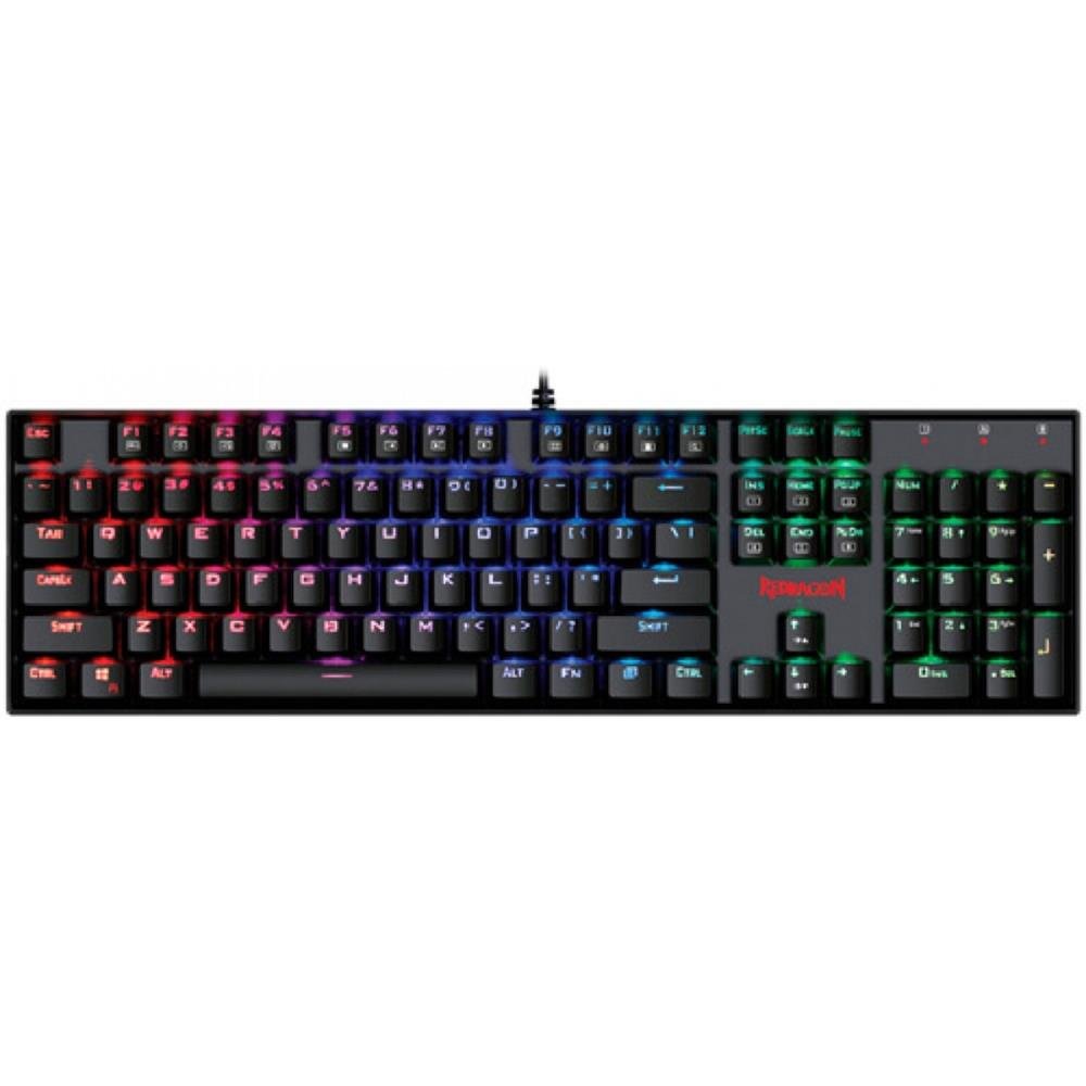 Teclado Mecanico Gamer Redragon Mitra K551 RGB Switch Blue