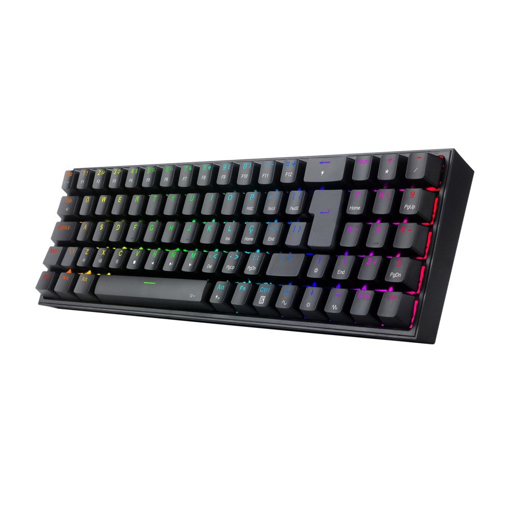 Teclado Mecanico Gamer Redragon Pollux RGB Preto