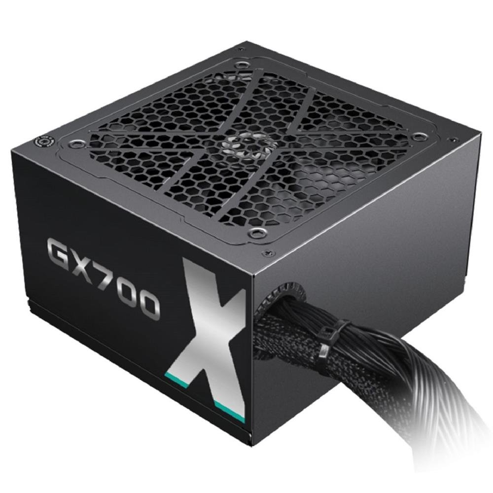 Fonte Gamemax GX700, 700W, 80 Plus Gold, PFC Ativo, Preto