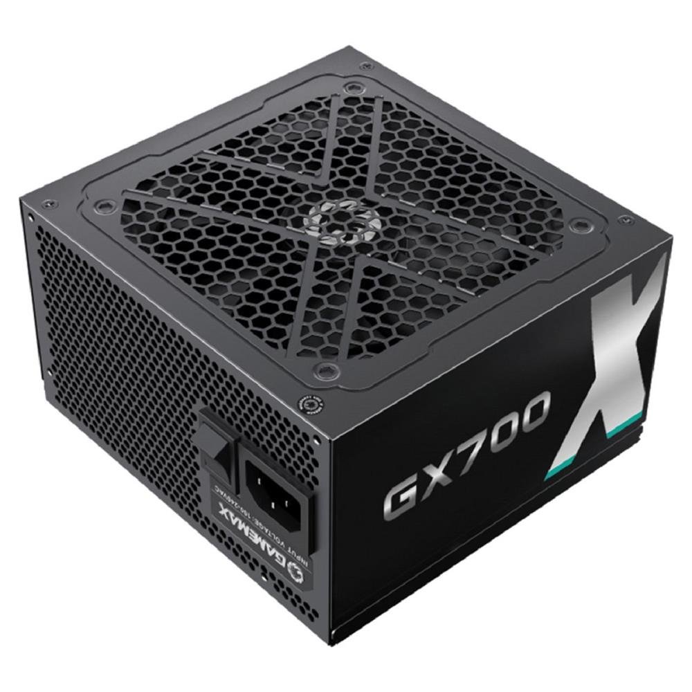 Fonte Gamemax GX700, 700W, 80 Plus Gold, PFC Ativo, Preto
