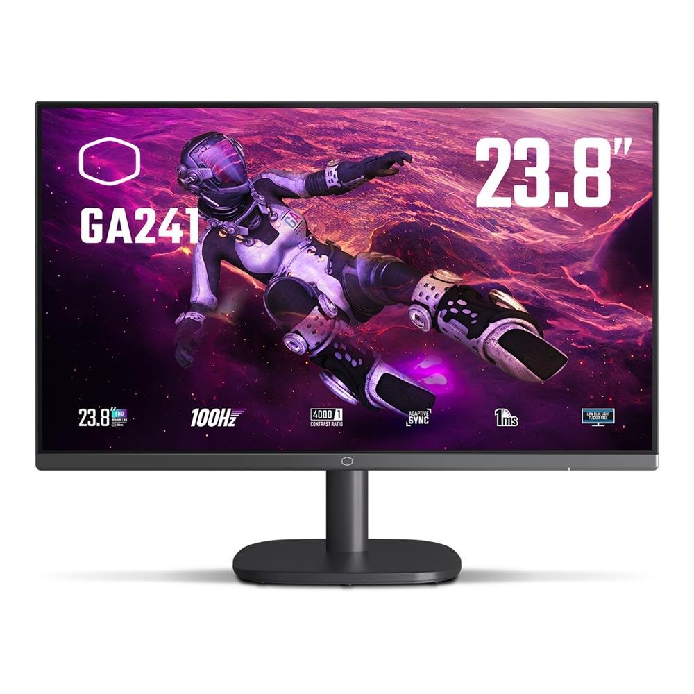 Monitor Gamer Cooler Master 23.8" GA241 FHD 100HZ VGA/HDMI