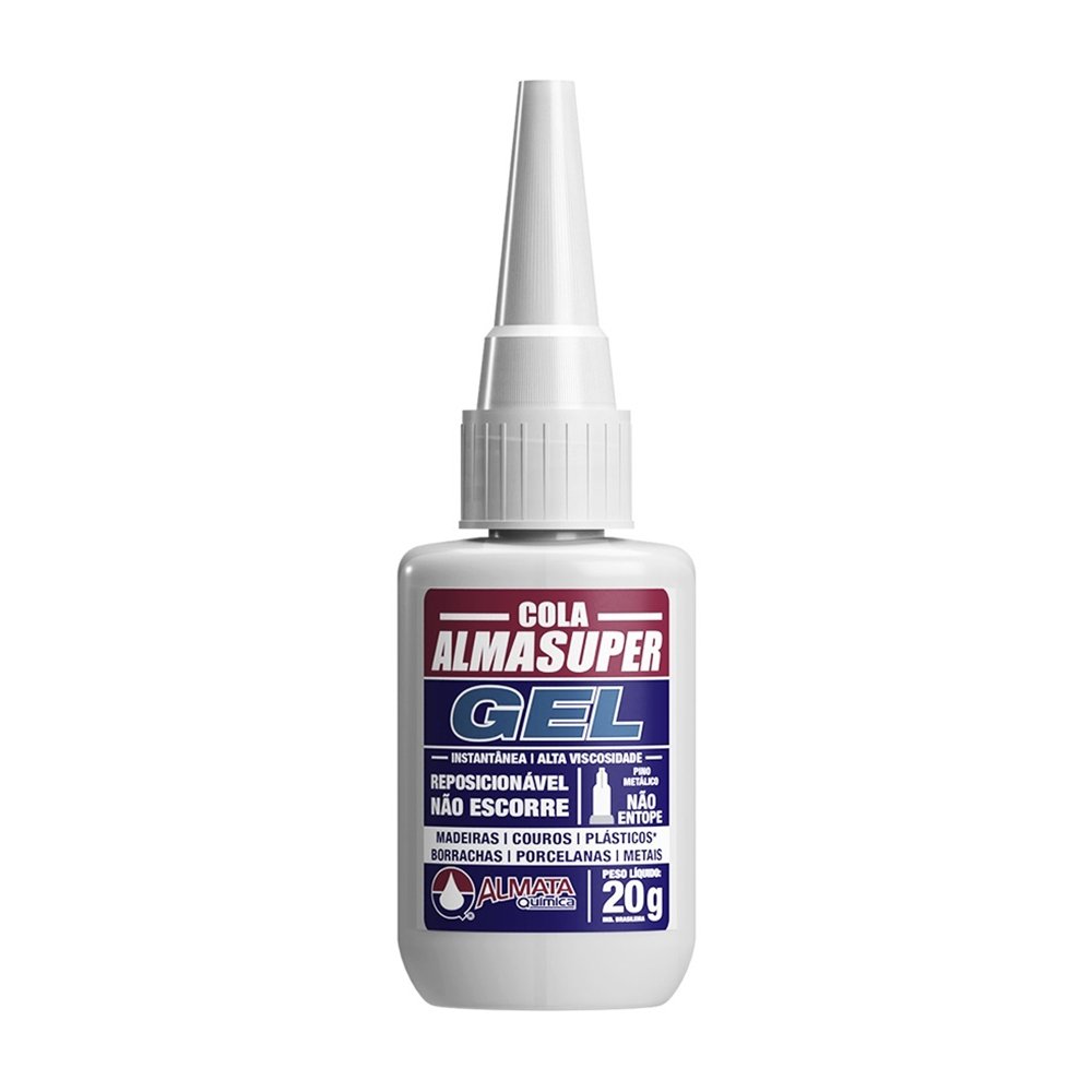 Cola Almasuper Gel AEI1500 Instantânea 20g - Embalagem com 10 Unidades