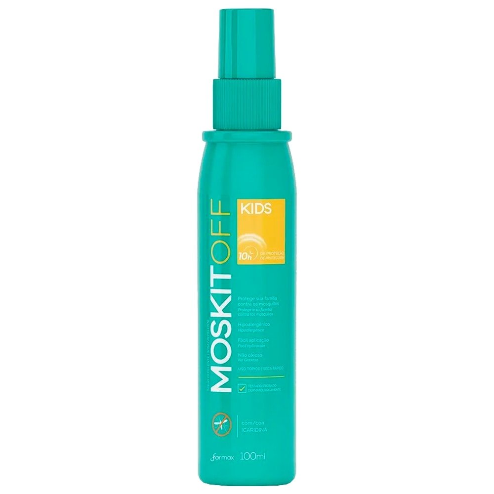 Repelente de Insetos Farmax Kids Icaridina Moskitoff Spray 100ml