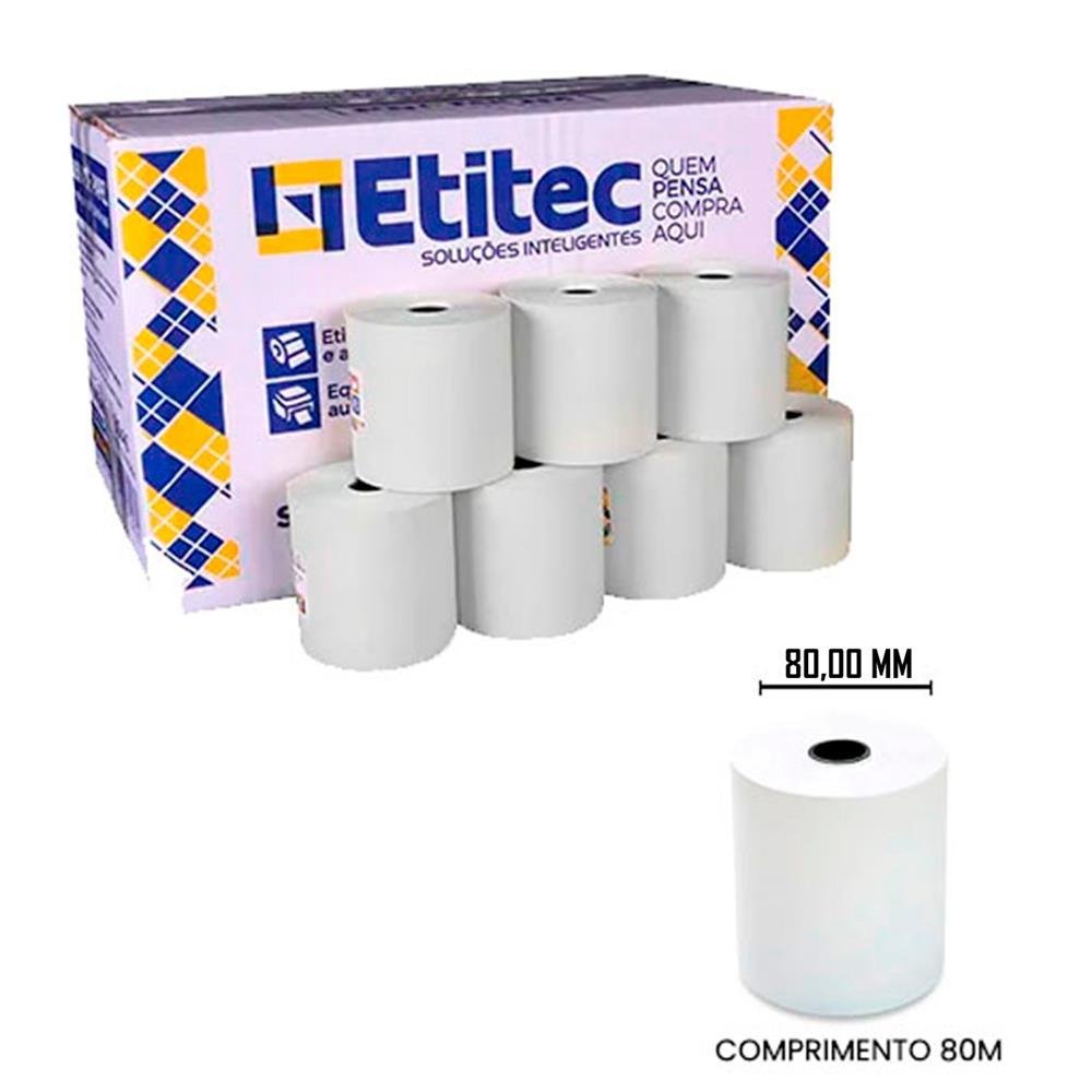 Bobina Térmica 80x80 Caixa Com 15