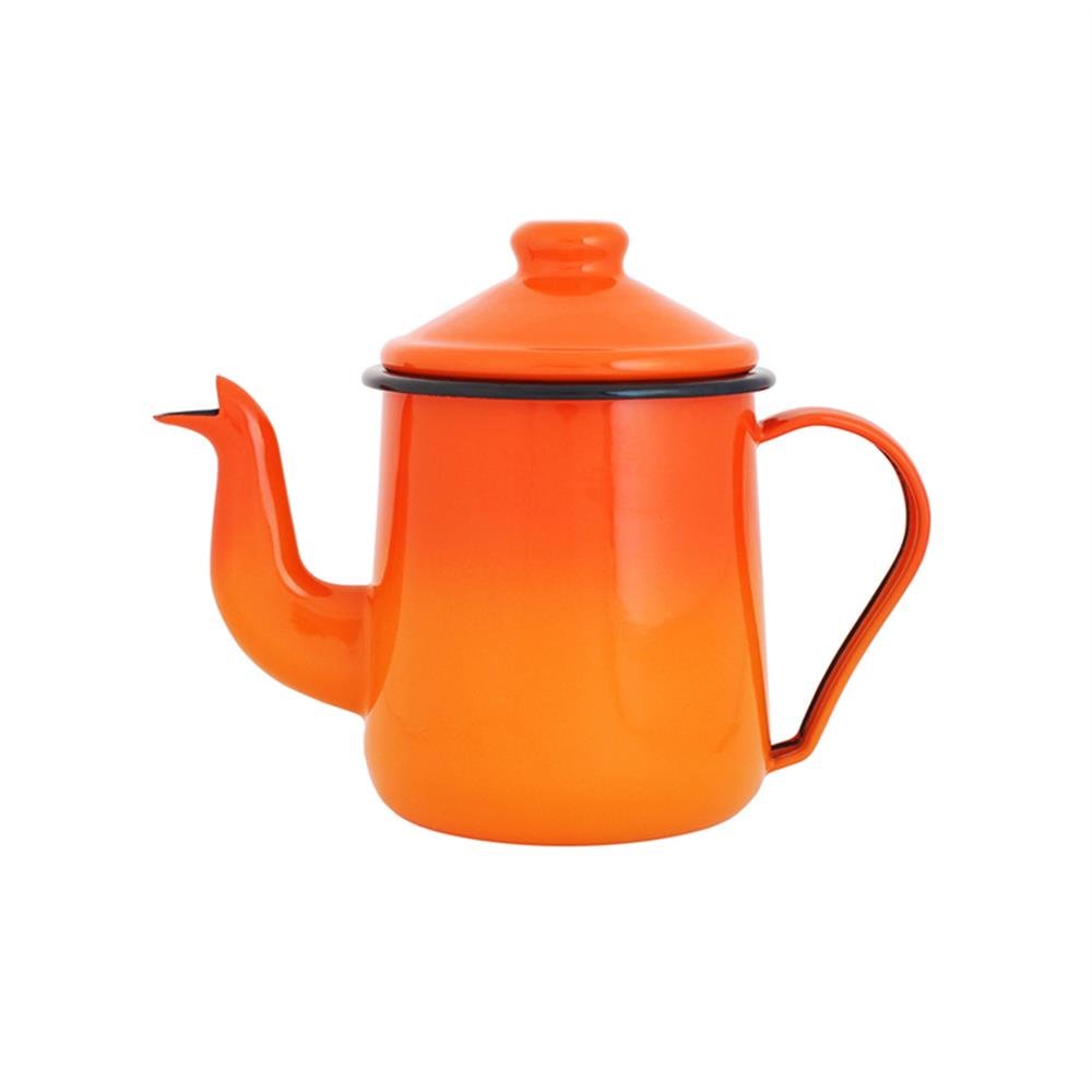 Cafeteira Esmaltada 1L Laranja Ewel C2