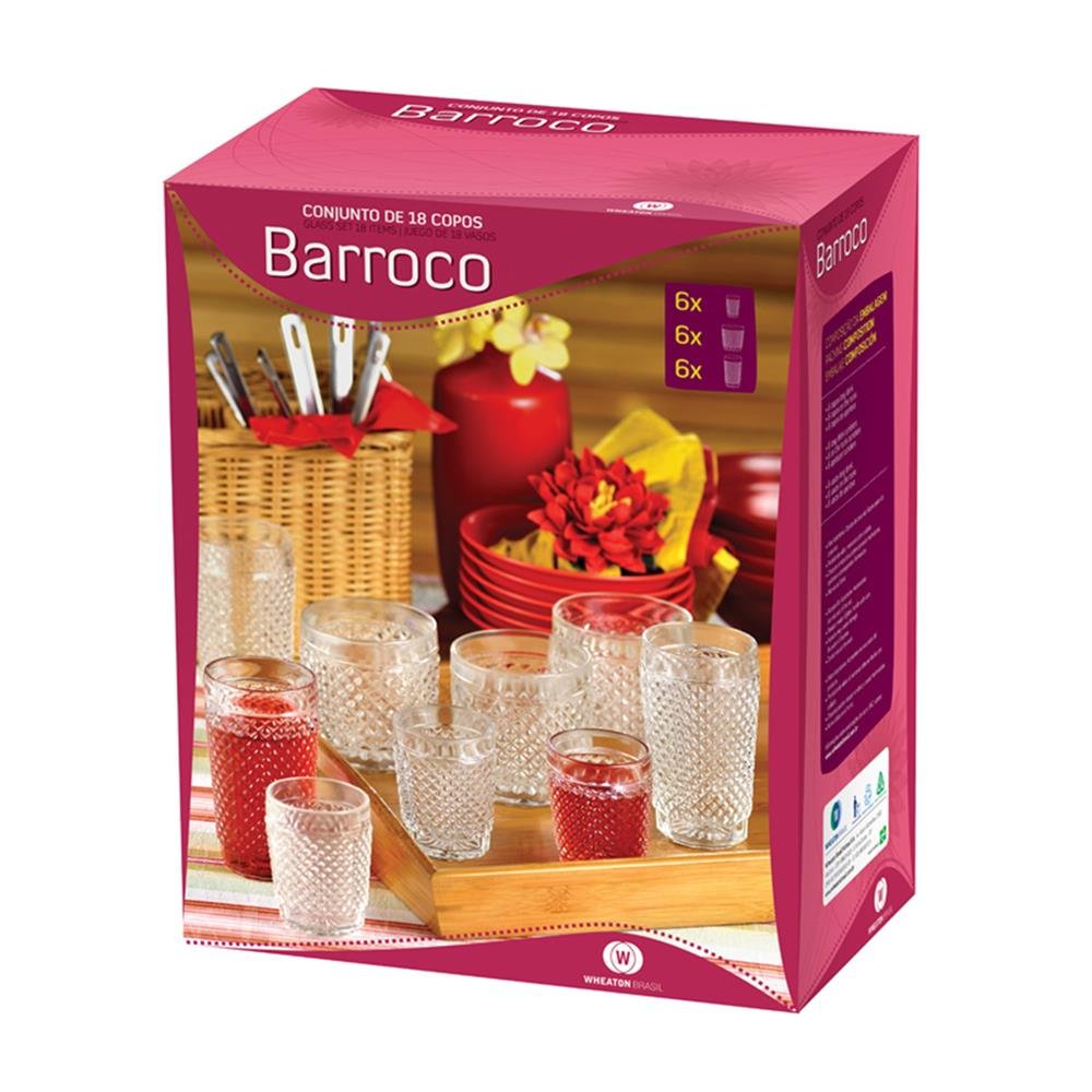 Copo Conjunto Barroco Cristal C72