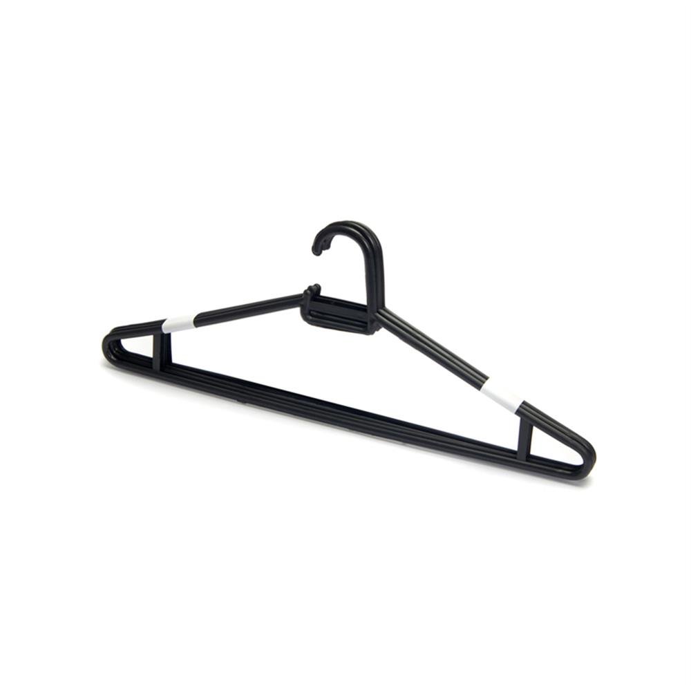 Cabide Plastico Adulto Preto 12X4 40Cm