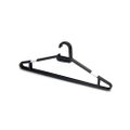 Cabide Plastico Adulto Preto 12X4 40Cm