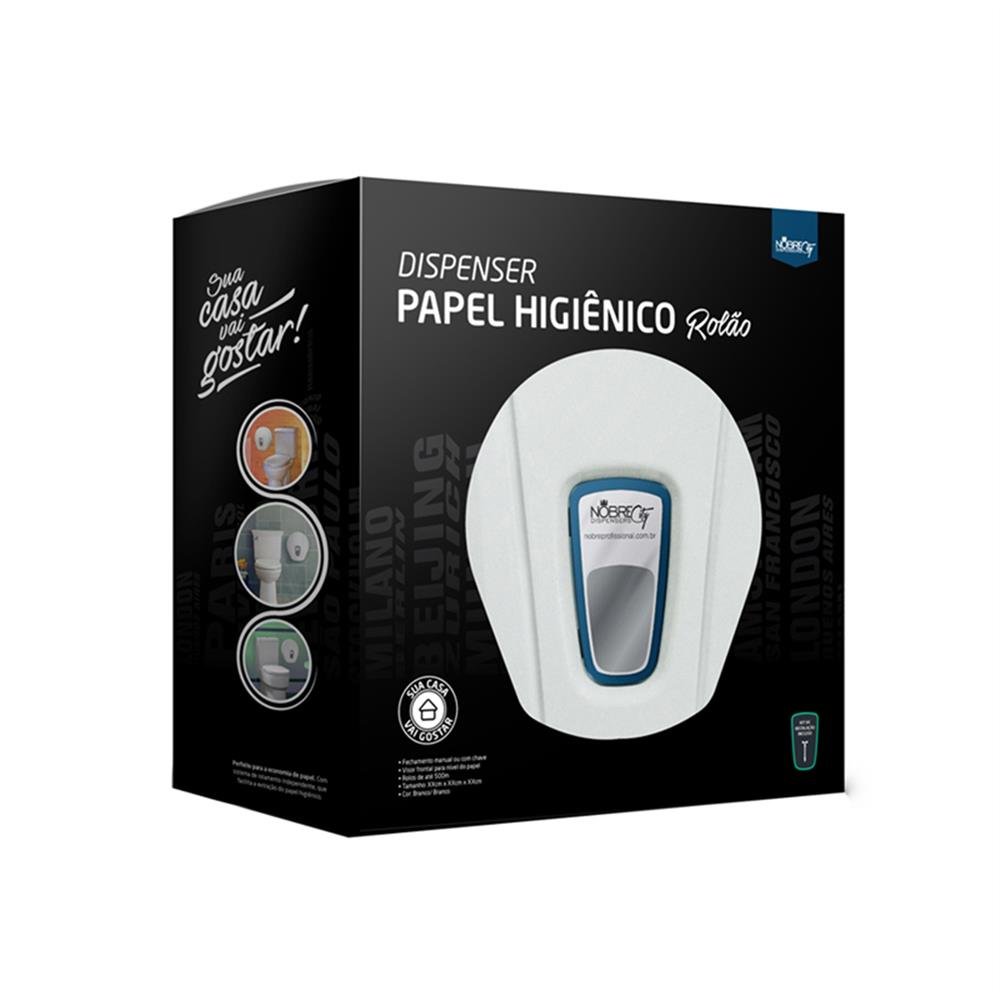 Porta Papel Higiênico Plastico Rolão City