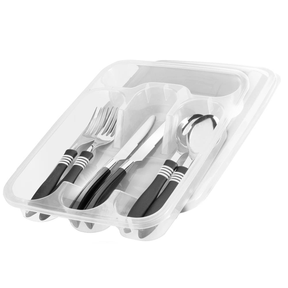 Porta Talher Plastico Pares C/Tampa Mb C6