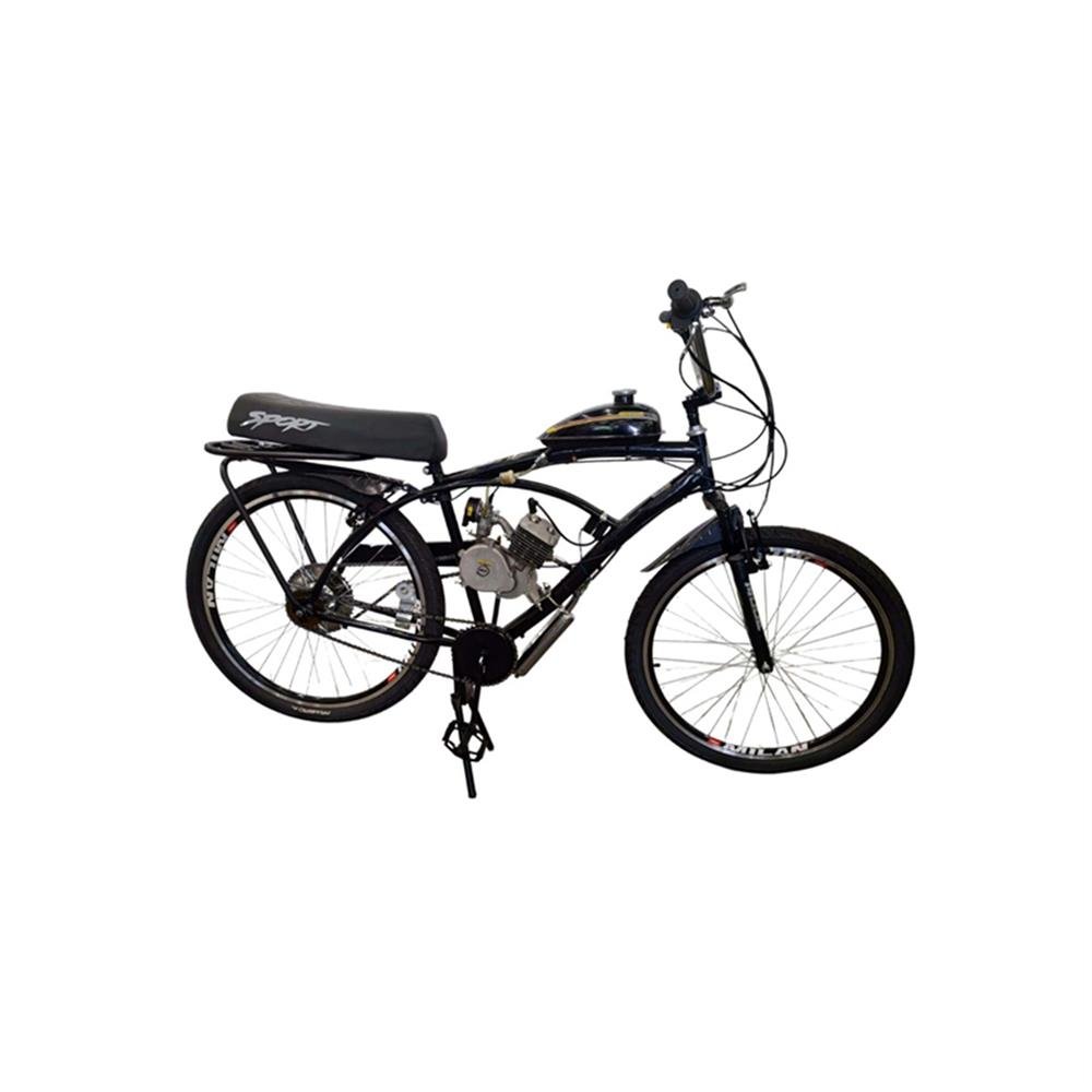Bicicleta C/Motor Aro 26 Aço 2 Tempos 80Cc