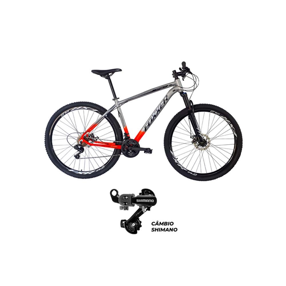 Bicicleta Aro 29 21 Velocidades Aluminio Foxxer Prata