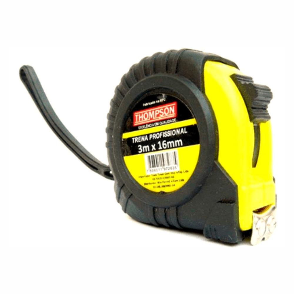 Trena Emborrachada com Trava 3m X 16mm Blister Thompson