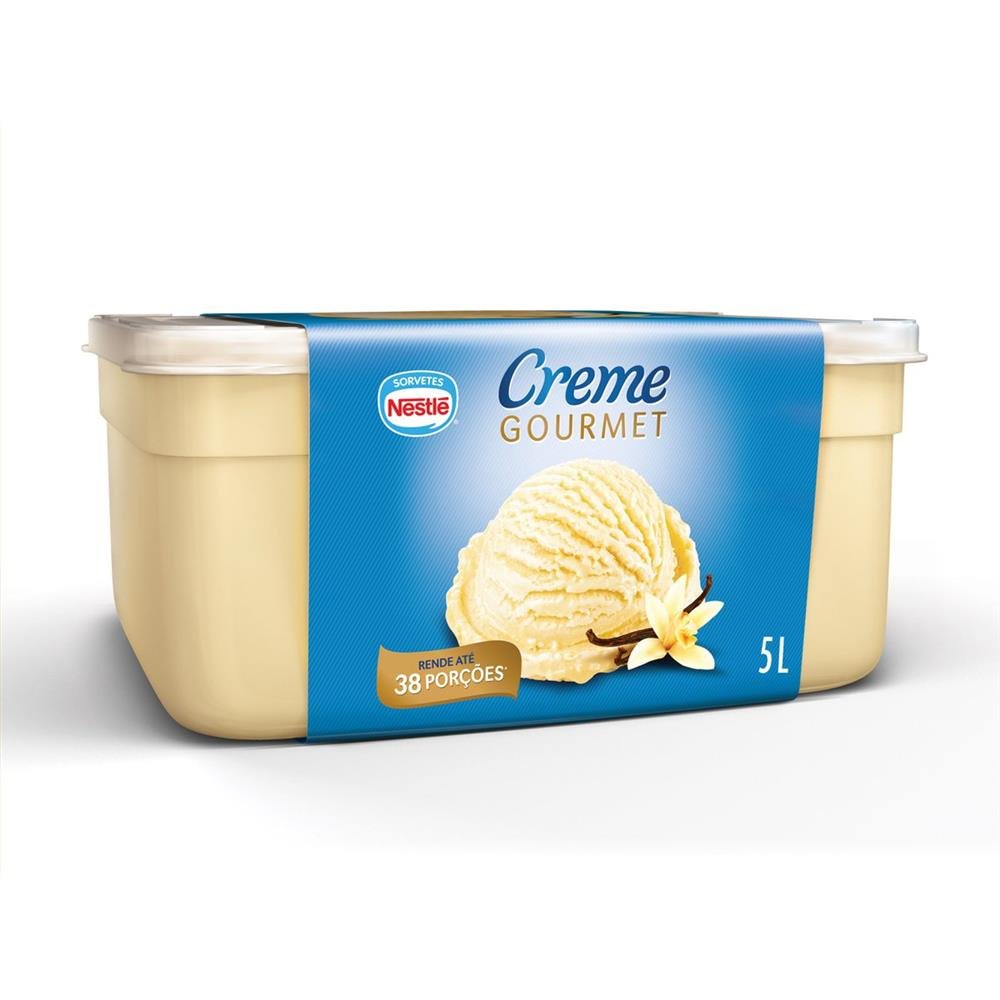 Sorvete de Creme Goumert Food Nestlé 5l