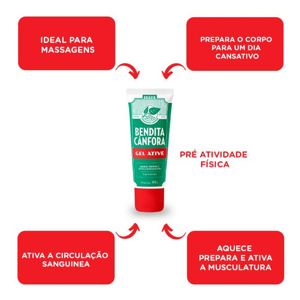 Cânfora Gel Ative Bendita 80g