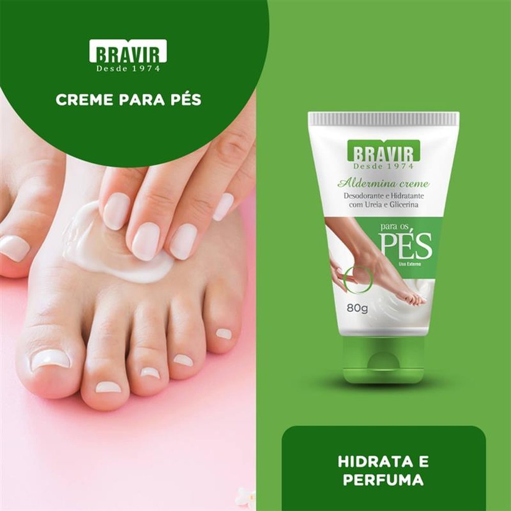 Aldermina Desodorante Para Pés Bravir 80g