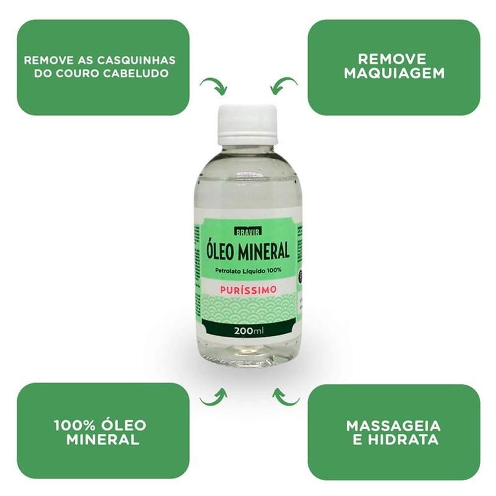 Óleo Mineral Bravir 200ml