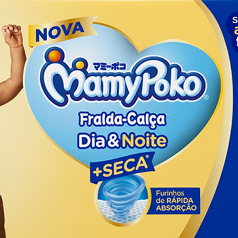 Fralda Descartável MamyPoko Calça Dia&Noite Tamanho G - 2 Pacote com 60 Fraldas - Total 120 Tiras