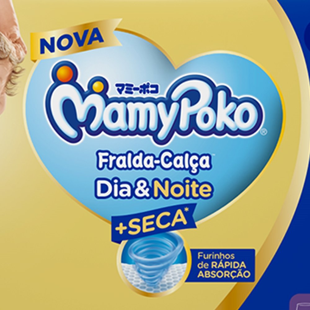 Fralda Descartável MamyPoko Calça Dia&Noite Tamanho XG - 2 Pacote com 52 Fraldas - Total 104 Tiras