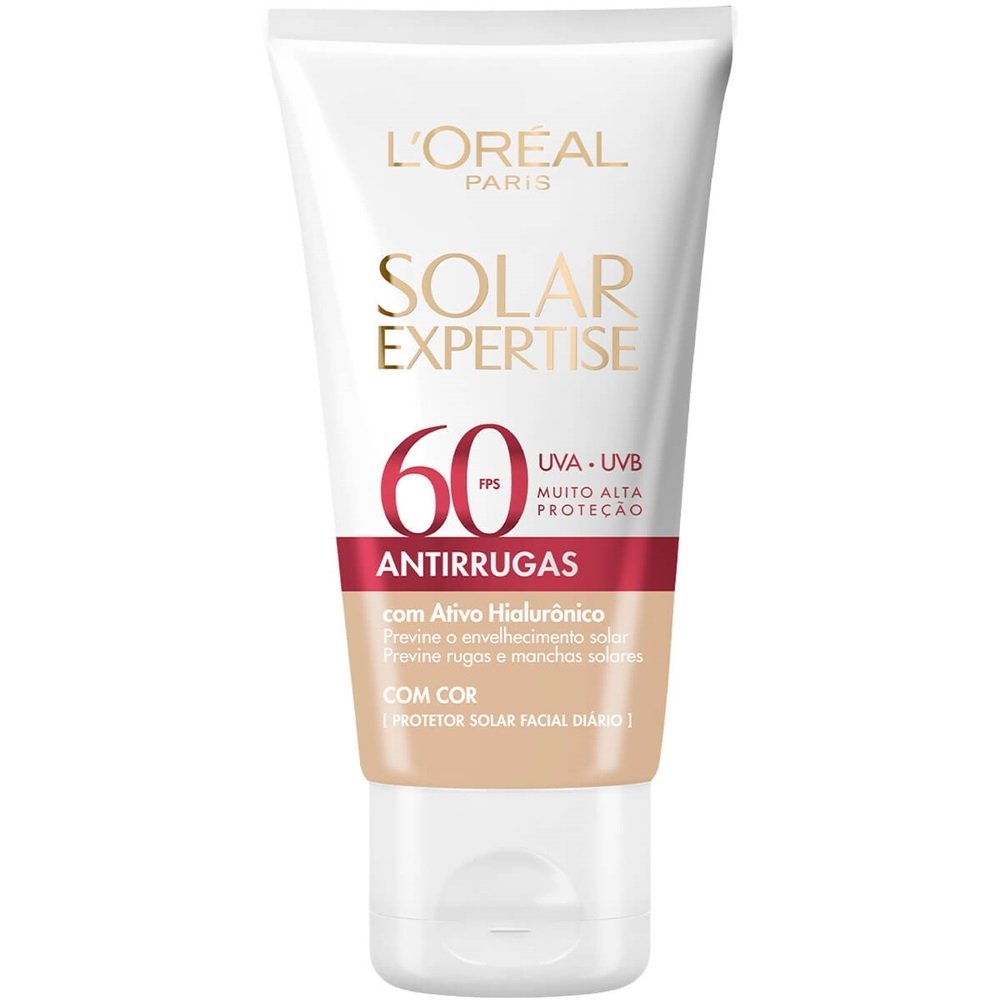 Protetor L'Oréal Expertise Facial Antirrugas com Cor FPS60 40g