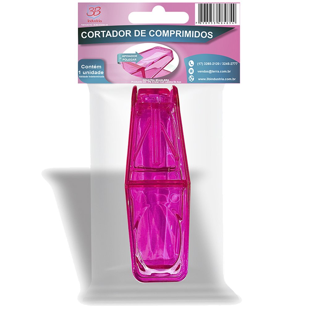 Cortador De Comprimidos 3b Rosa