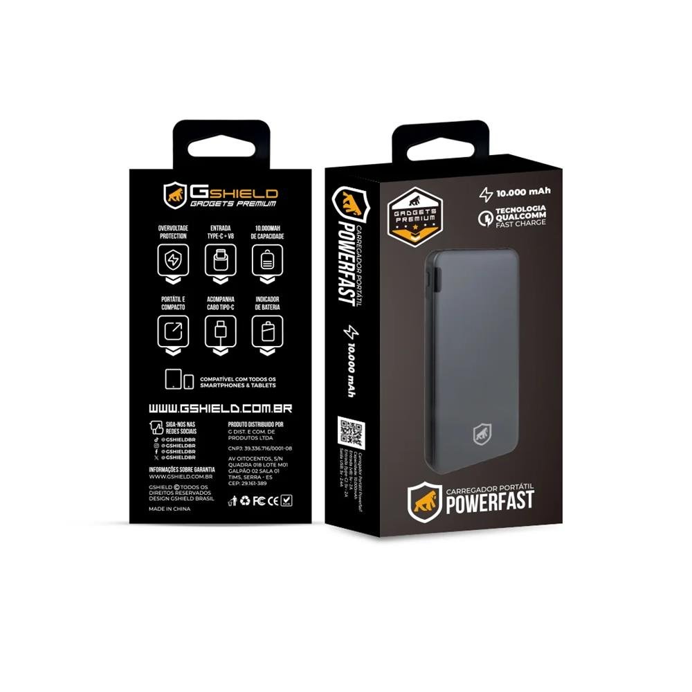 Carregador Portátil Powerfast 10.000 Mah