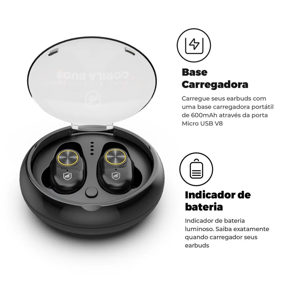 Fone De Ouvido Bluetooth Gorila Buds