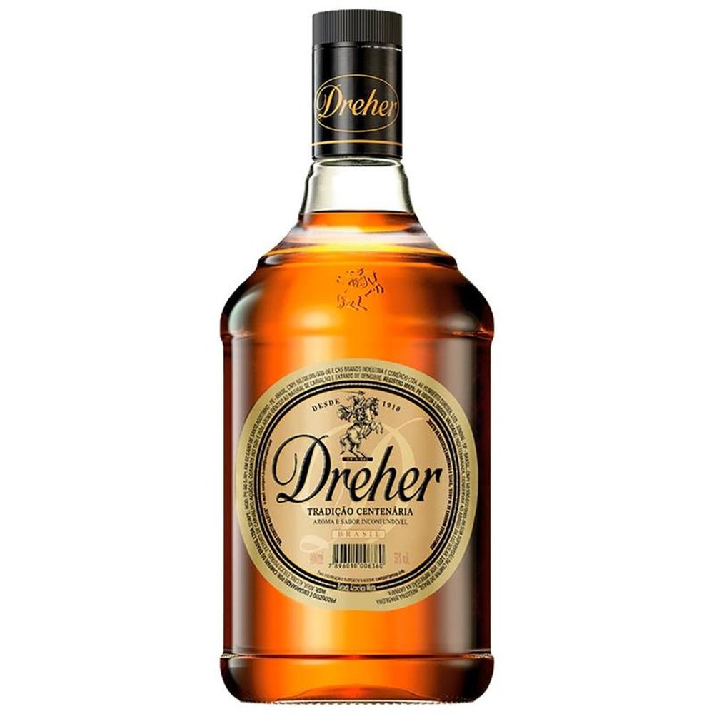 Conhaque Dreher 900ml - Embalagem com 12 Unidades + Aperitivo Cynar 900ml - Embalagem com 3 Unidades
