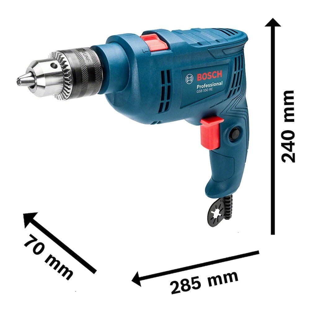 Furadeira de Impacto Bosch GSB550 RE 550W 127V