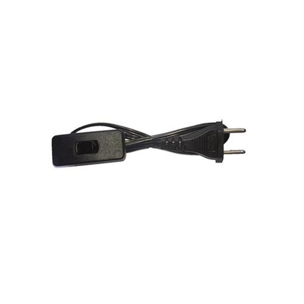 Cordão Abajur C/Interruptor Preto