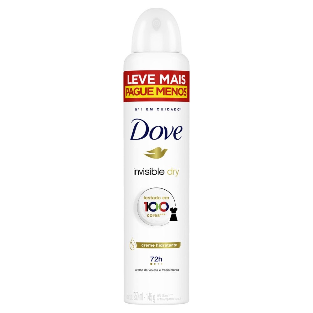 DESODORANTE DOVE AEROSOL WOMEN INVISIBLE DRY 250ML