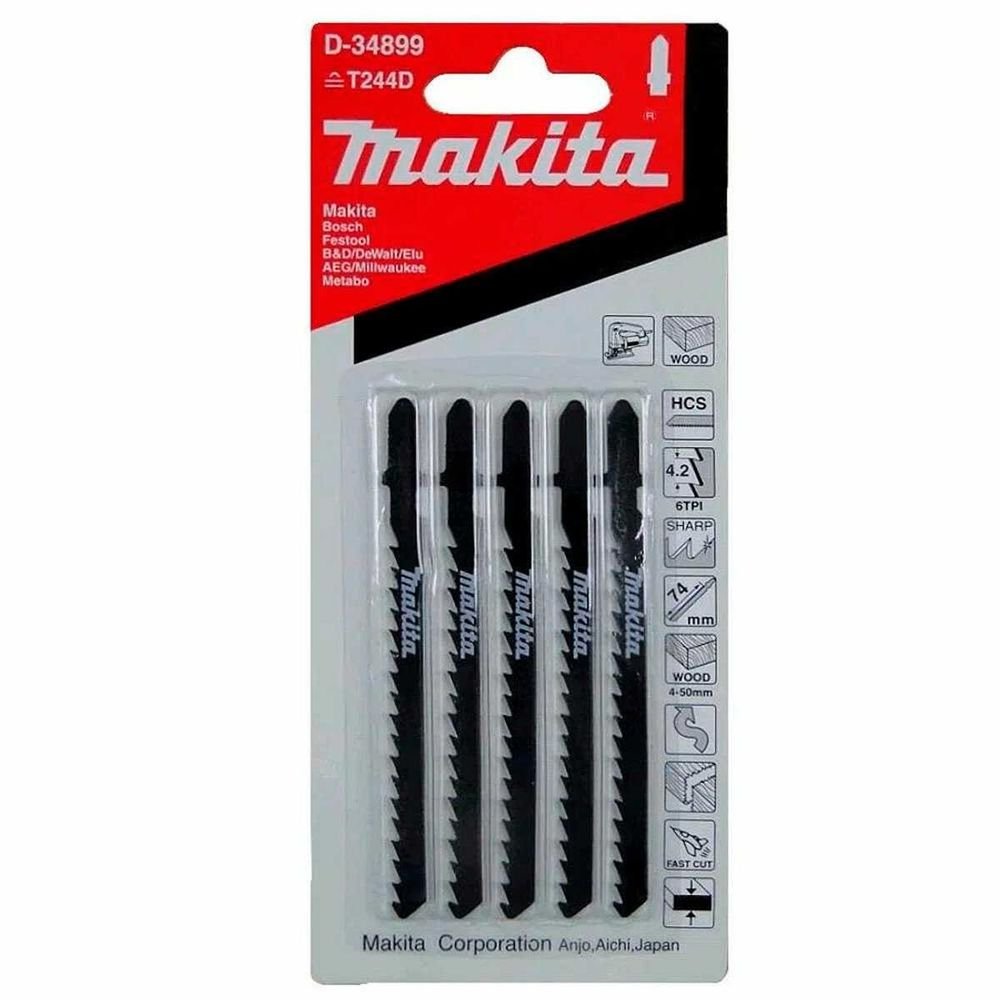 Lâmina De Serra Tico Tico Corte Curvo Para Madeira D-34899 Makita