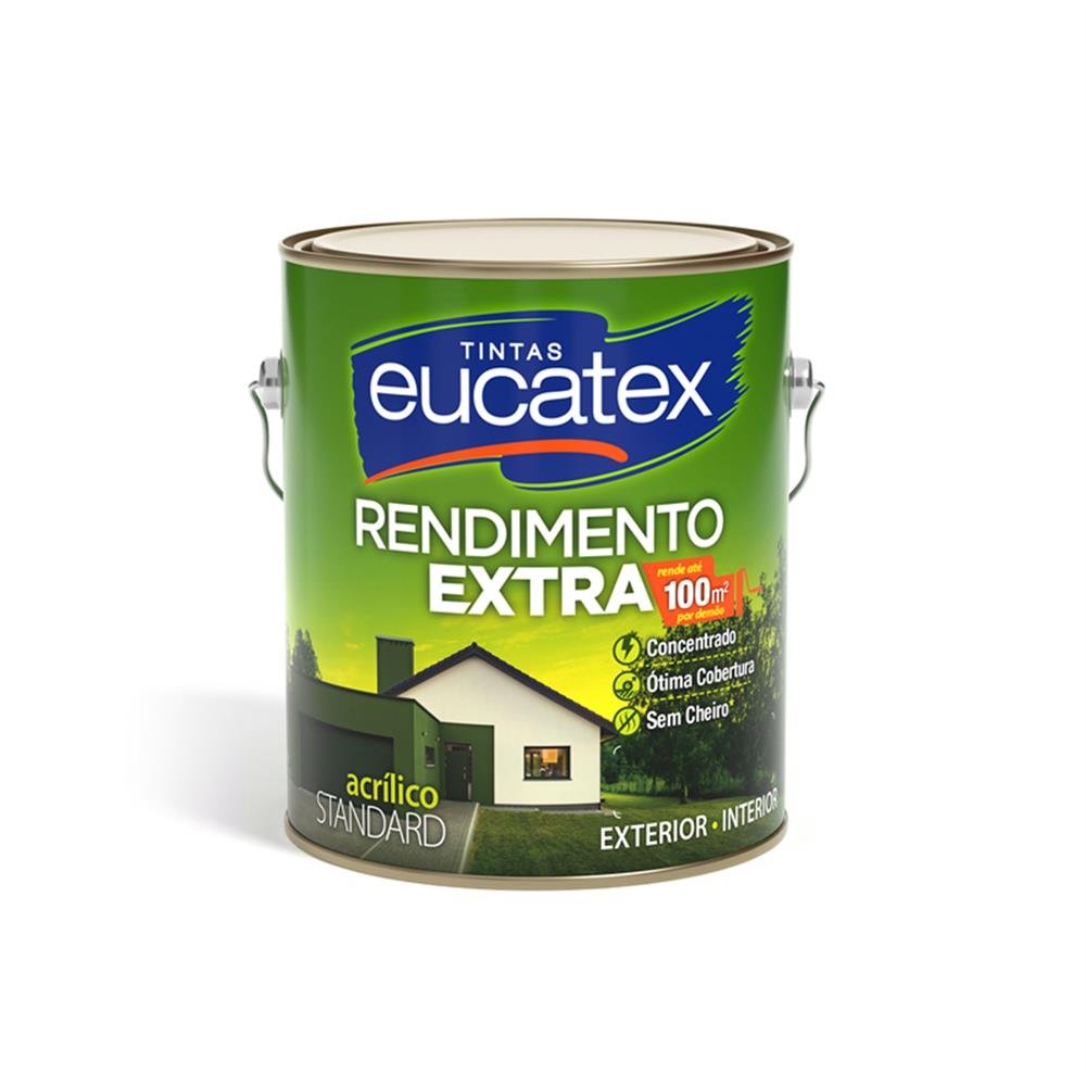 Tinta Acrilica Eucatex Externo/Interno Bianco Sereno Rendimento Extra 3,6L