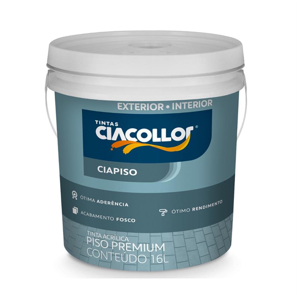 Tinta Piso Interior Exterior Cia 16L Cinza