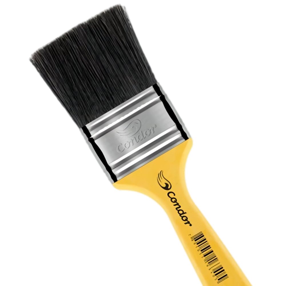 Trincha Condor 714 3" Cerda Mista Preta - Embalagem com 12 Unidades