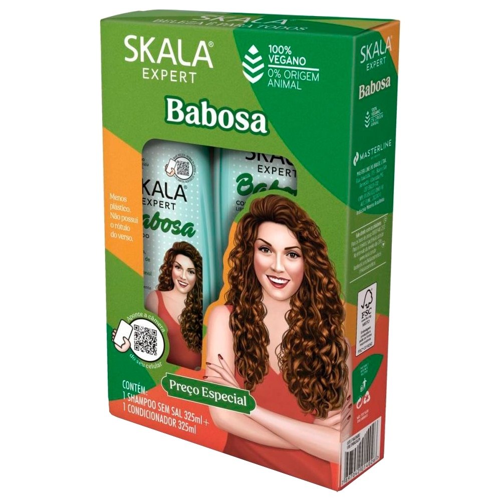 Kit Skala 6 Cremes Hidratante 1 kg + 4 Shampoo+Condicionador 325ml + 3 Shampoo 2 em 1 325ml + 3 Shampoo Babosa 325ml