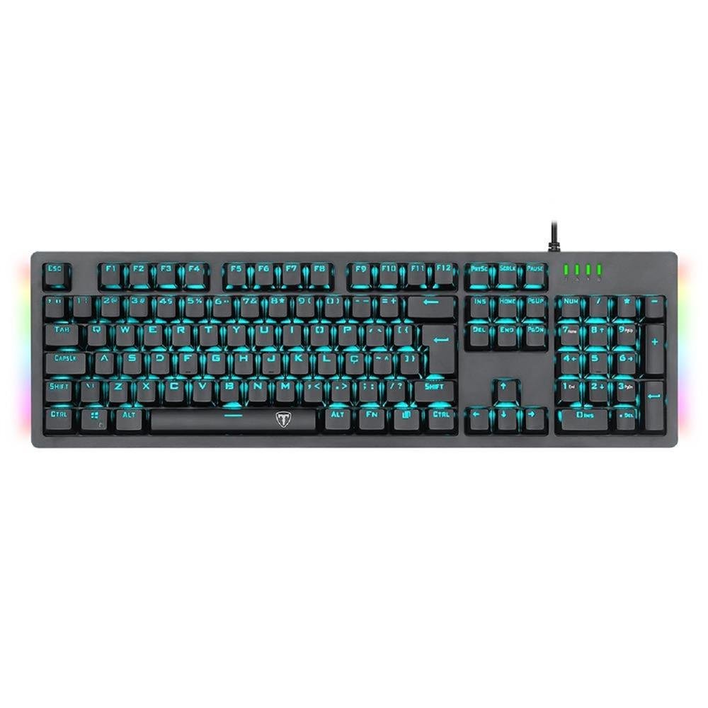 Teclado Gamer Mecânico T-Dagger Bermuda T-TGK312-BL PT BLUE