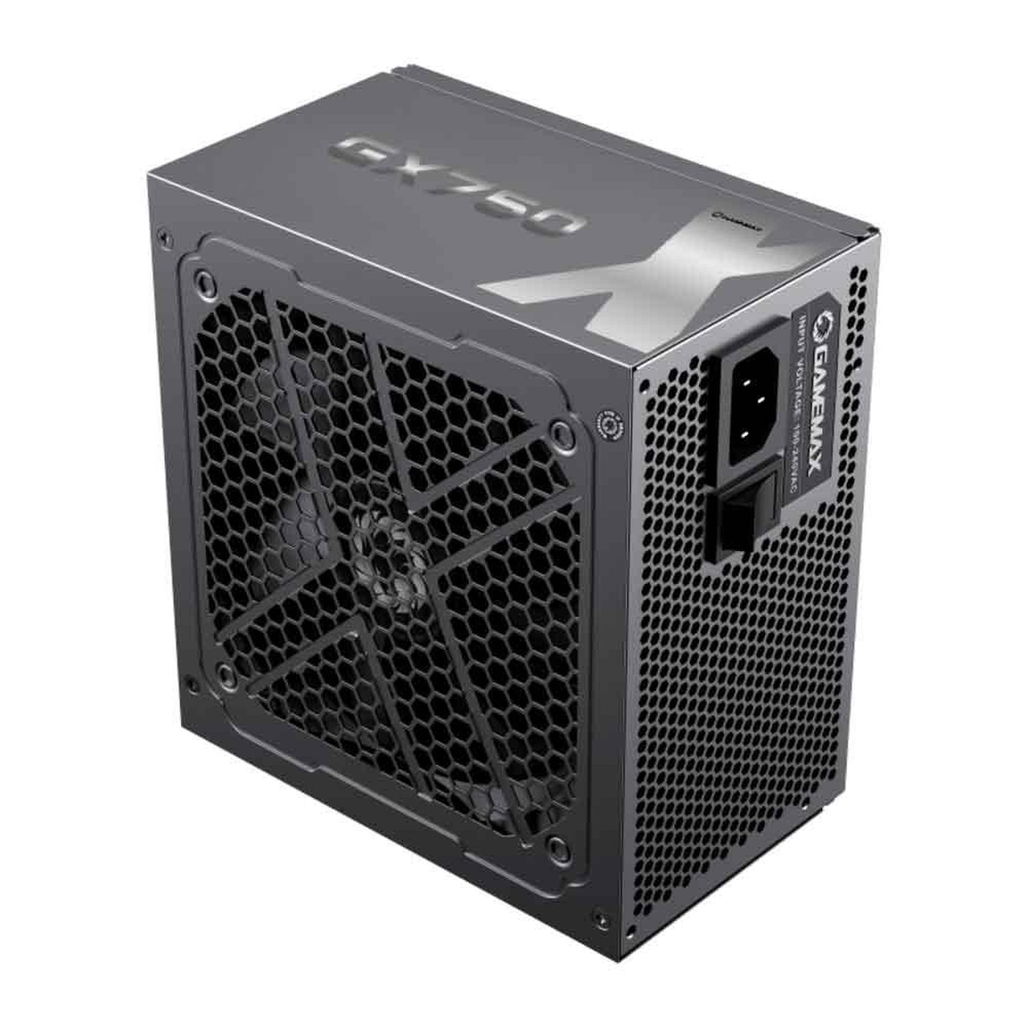 Fonte Gamemax Gx750, 750W, 80 Plus Gold, Full Modular, Pfc Ativo, Preto